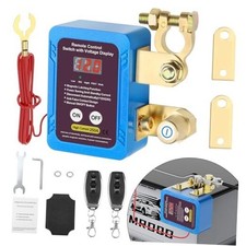 250A 12V Remote Battery Disconnect Switch, Upgrade Smart Voltage Kill Switch