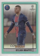 2020 Topps Merlin Collection Chrome UCL Aqua Refractor /199 Kylian Mbappe #100