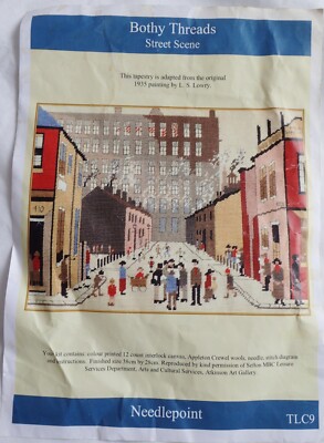 Bothy Threads STREET SCENE L S Lowry TLC9 Kreuzstich-Set angefangen Appleton