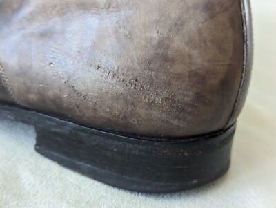 Magnanni Marco Cuero Single Monk Strap Gray Mens Dress 13276 Sz 10.5 M Magnanni Marco Cuero Single Monk Strap Gray Mens Dress Sz  main image 4