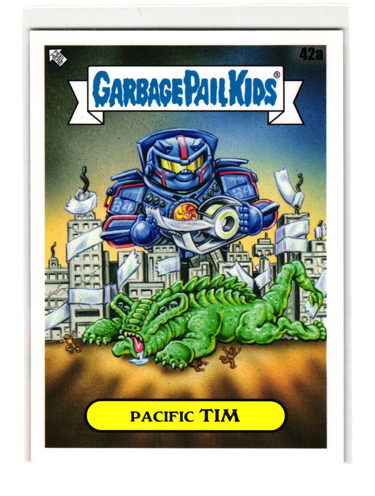 Pacific Tim 2023 Garbage Pail Kids Pacific Rim Kaiju Parody Card 42a