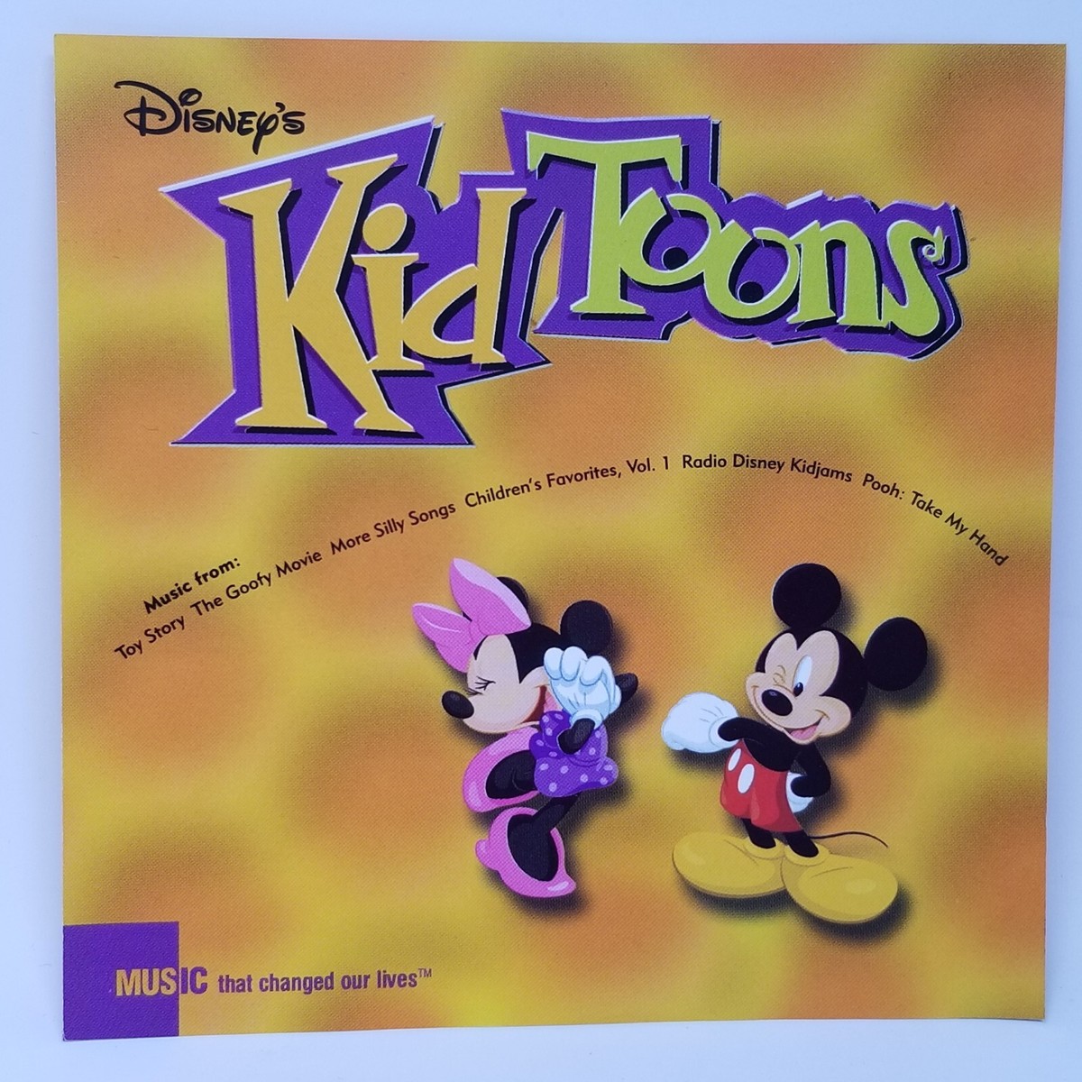 キッズ・ファミリー Disney Soundtrack Vintage Art Collection Disney's Kid Toons Soundtrack CD & Case Near Mint + Free