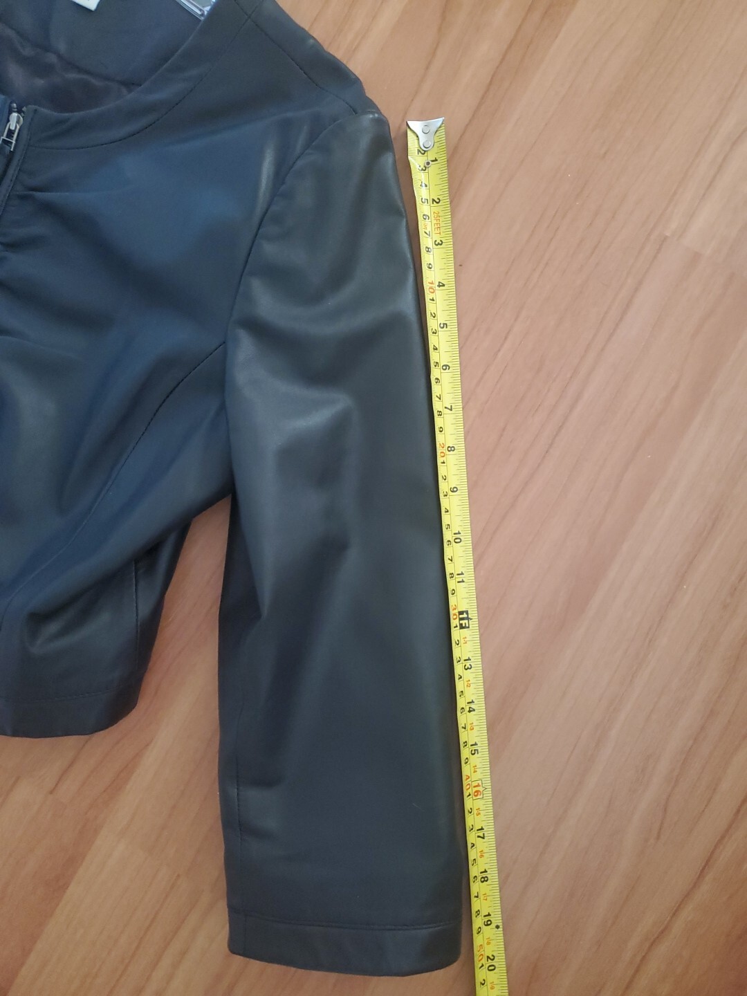 CACHÉ Leather Jacket Large Lightweight SOFT Zip B… - image 20