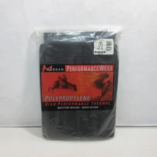 Morgan Mens High Performance Base Layer Bottom Pants Thermals 2XL Black