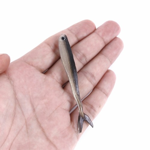 10 Stück/Pack Weichplastik Angelköder 8cm/2,2g Jig Barsch Gummiköder Schwanz Swimbait - Bild 4 von 12