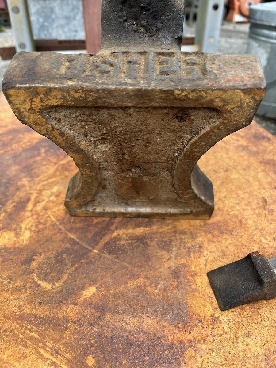 その他 Miniature Anvil Miniature Fisher 1907 Anvil Only 38 Lbs Really Nice ! Model