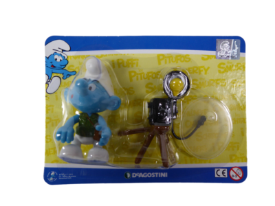 OPO 10 - 3 Figurines Schtroumpfs articulées avec Accessoires - 7cm Deagostini PVC Puffi Peyo Jeu Jouet CS45