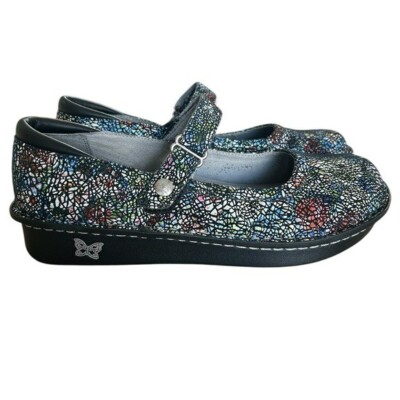 Alegria Belle Cathedral Colorful Mosaic Mary Jane Comfort Shoes - 39/8.5