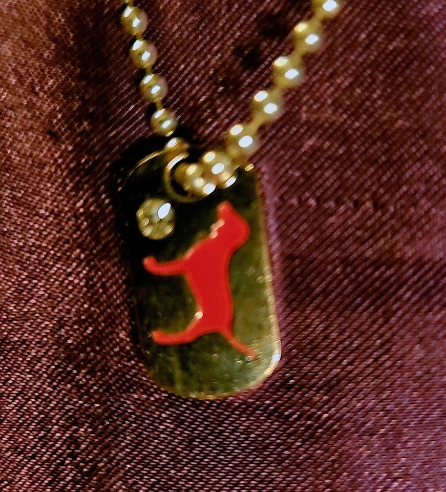 Fantásticamente raro vintage Victoria's Secret rosa mini etiqueta de perro con... Foto 3 de 4