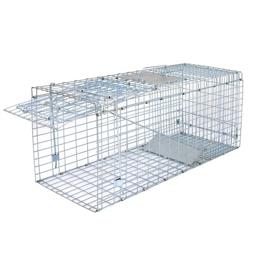 Extra Large Rodent Cage Live Animal Trap Garden Rabbit Raccoon Cat 32" x 12.5" - Picture 3 of 9