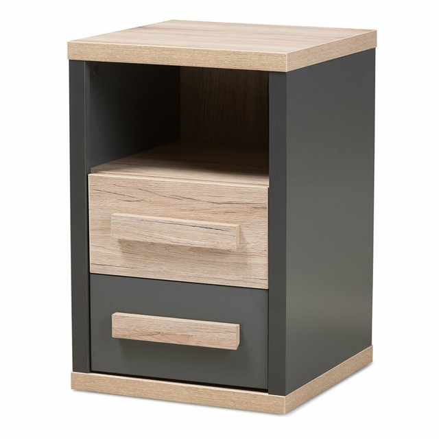 Southwood Dark Gray Oak Nightstand For Sale Online Ebay