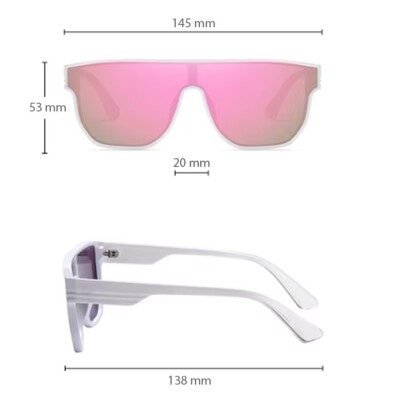 Flat Top One Piece TAC Polarized Sunglasses for Men  display picture 3