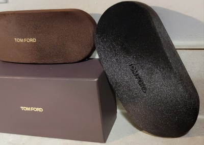 TOM FORD Brown Sunglasses Case + Box + Eyeglasses Case + 