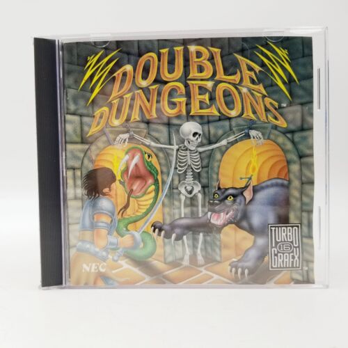 TurboGrafx-16 Double Dungeons, Complete HuCard, Manual, & Case Excellent - Picture 5 of 8