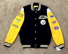 Steelers Jacket Pittsburgh Ultimate 6 Time SUPER BOWL CHAMPIONSHIP Cotton 2022