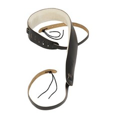 Levy's Leathers PM14-BLK Genuine Leather Banjo Strap with Sheepskin, Black