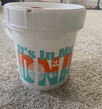 Durable White Custom Detachable DNA Gymnastics Decals Chuck Bucket w Handle