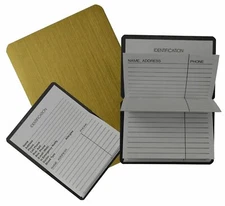 Pocket Size Compact Magnetic Close Gold Address Book in Sleeve Generic