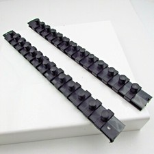 Qty 2 Ernst Socket Organizer Rail 38 Drive 13 Twist Lock Clips 11 12 Long
