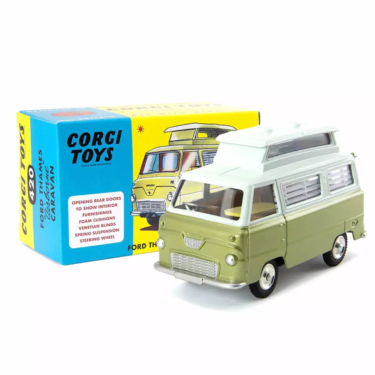 Corgi Ford Thames Caravane Airborne 1/43 collection haut de gamme n°420