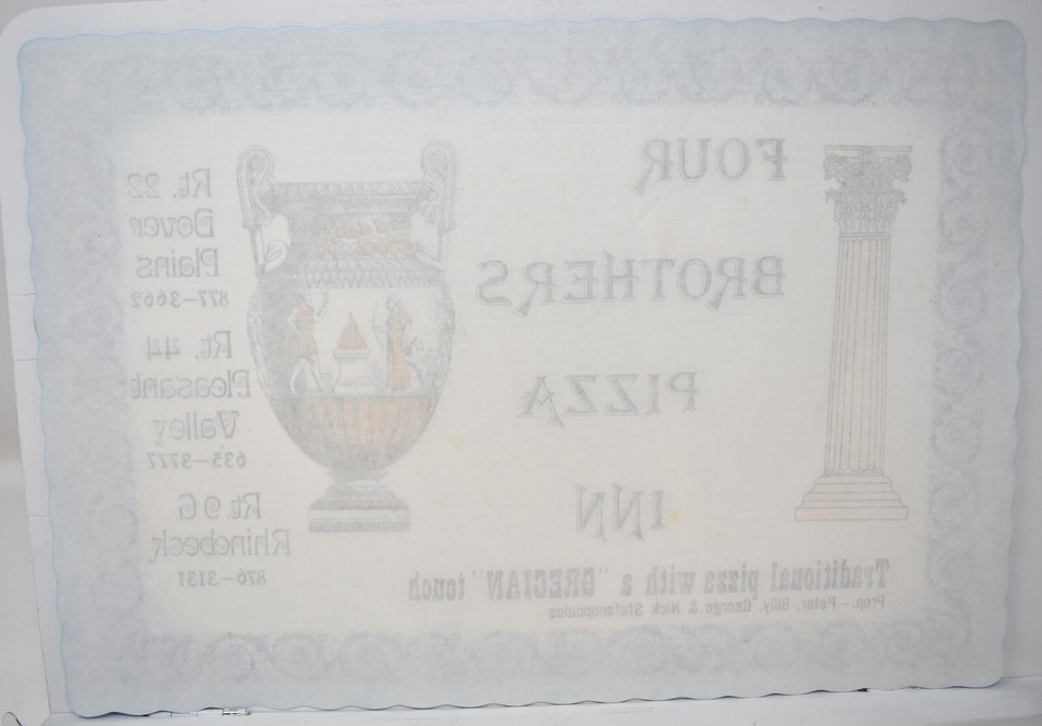 1970s Four Brothers Pizza Inn Dover Plains Pleasant Valley Rhinebeck