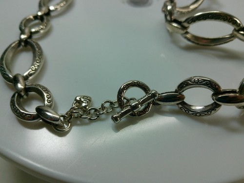 Brighton klobige ovale Gliederkette Silber 21,5 Zoll lang auffällige Statement-Halskette - Bild 8 von 17