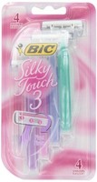 Bic Silky Touch 3 Disposable Shaver, 4 Each on sale Bic Silky Touch 3 Disposable Shaver, 4 Each on sale