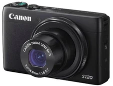 anon Digital Camera PowerShot S120 F/1.8 24mm 12.1 MP 5X Zoom PSS120(BK)