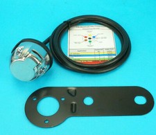 Pre-wired 7 Pin METAL Towing Socket with Mounting Bracket - Trailer