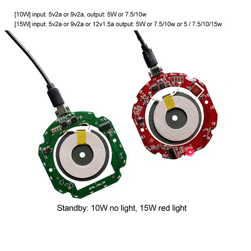 10W 15W Wireless Charger Transmitter Module Fast Charge 5-12V for Apple Android - 第 4/31 張圖片