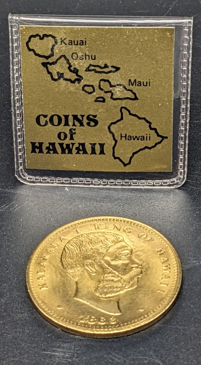 コレクション COINS of HAWAII 1987 Kalakaua King Of Hawaii 1883 Coins of Hawaii Bronze Souvenir