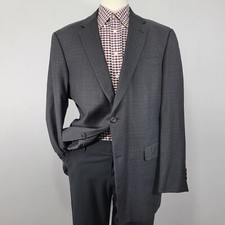 Hart Schaffner Marx Men's Sport Coat Blazer Two Button CK Gray Checked 44L