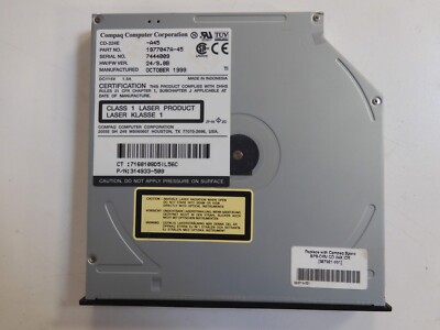 COMPAQ 327921-001 314933-509 24X IDE SLIM  MODEL CD-224E-A45