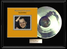 HARRY CHAPIN HEADS & TAILS WHITE GOLD PLATINUM TONE RECORD TAXI LP RARE  ALBUM