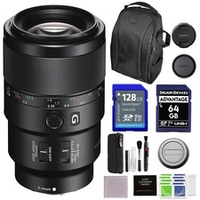Sony FE 90mm F2.8 Macro G OSS SEL90M28G Lens w/ Advance Accessories Bundle