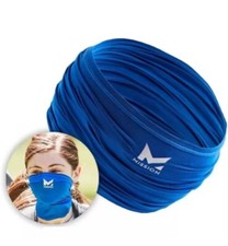 Mission Compact Cooling Neck Gaiter Face Cover - Blue