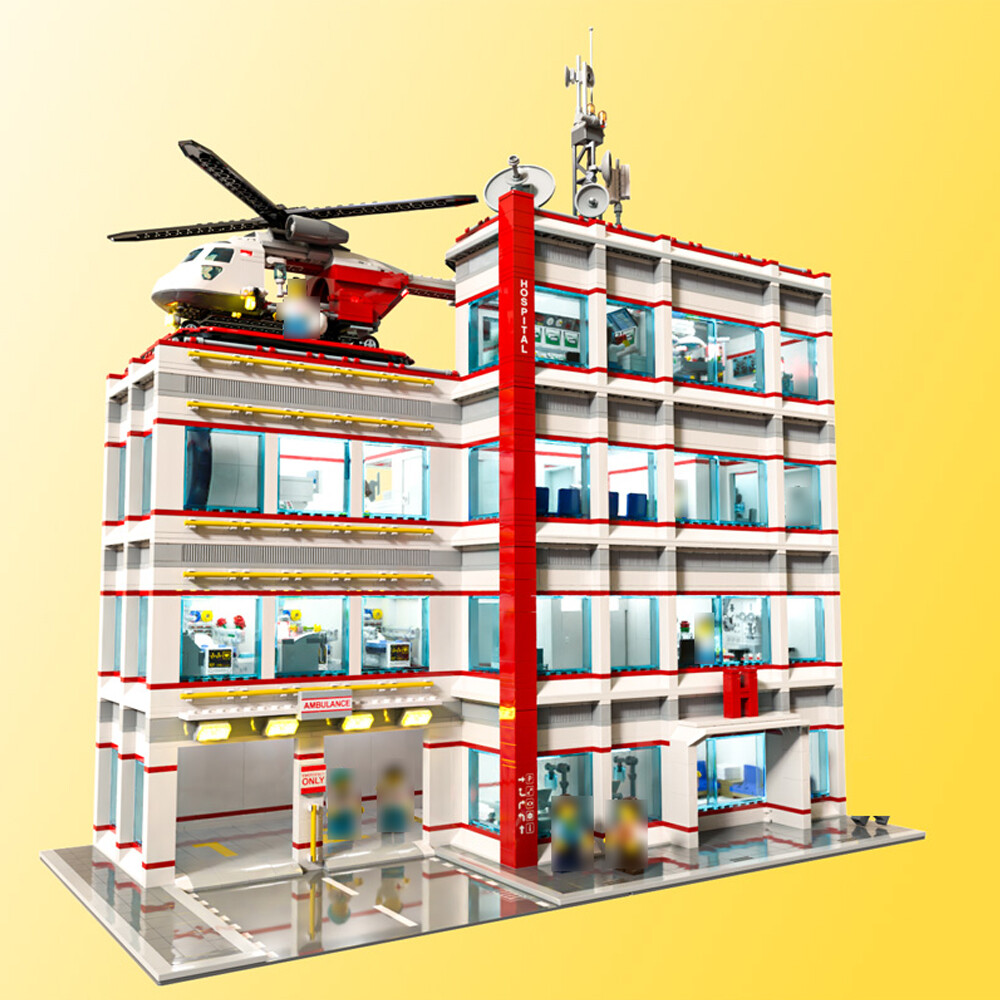 GENERAL HOSPITAL MOC Modular Four-story Building with Interior