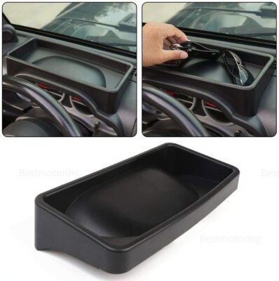 Front Dashboard Storage Box Tray Trim Organizer Fit Jeep Wrangler JK 07-10