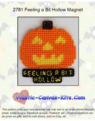 Feeling a Bit Hollow Magnet-Plastic Canvas Pattern or Kit