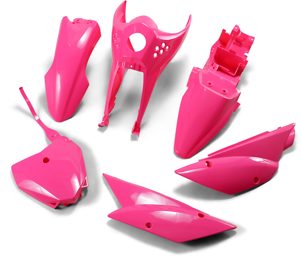 UFO Full Plastic Body Kit Pink for 2010-2023 Kawasaki KLX 110