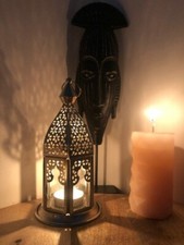 Lanterne orientale arabe marocaine fait main, lanterne mariage 22cm