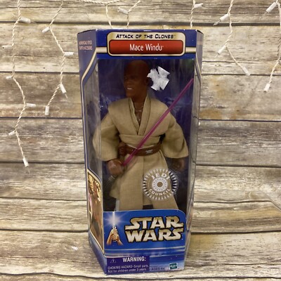 Hasbro Star Wars Episode II Mace Windu Action Figure** NEW SEALED**