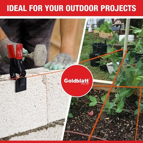 Goldblatt 3 Roll 500 Feet #18 Mason Line Braided Nylon String for Garden Masonry - Picture 8 of 9