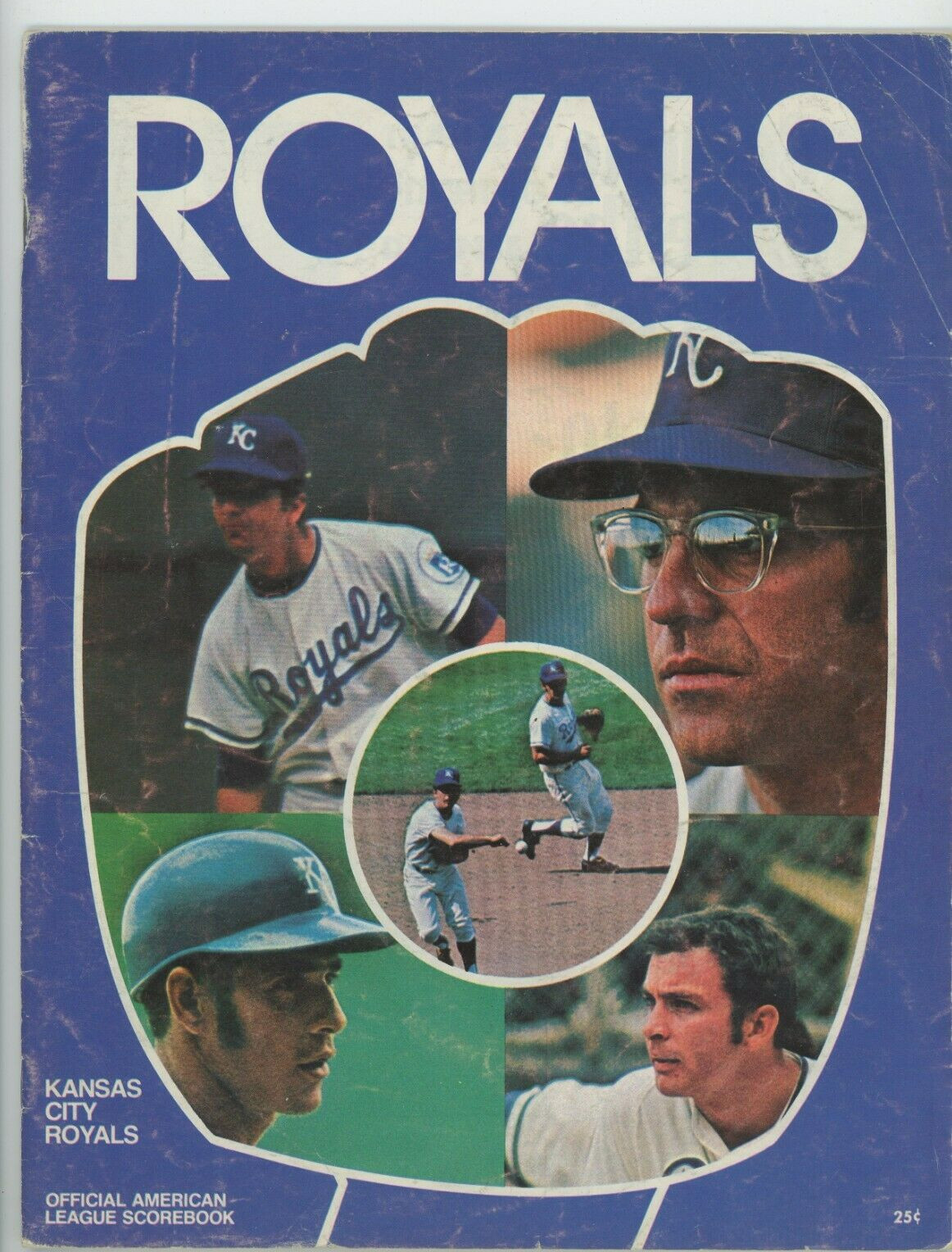 1971 KC ROYALS vs TIGERS Scorebook Al Kaline - Amos Otis