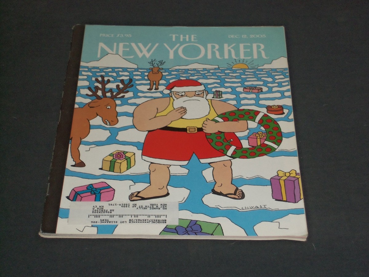 2005 DECEMBER 12 THE NEW YORKER MAGAZINE - ILLUSTRATED COVER - NY