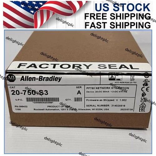 Allen Bradley 20-750-S3 Network Safe Torque Off Module f/PowerFlex750 ...