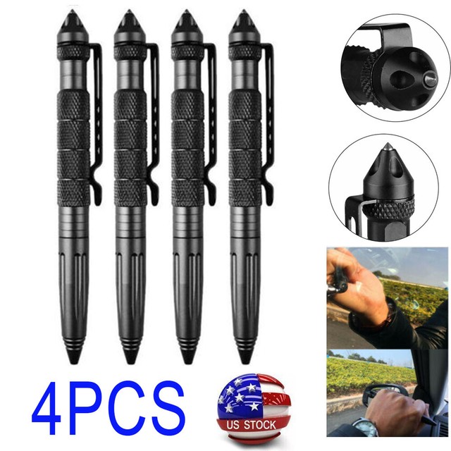6" Tactical Aluminum Pen Police Emergency Gear Defense Window Glass
