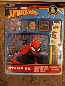 Marvel Spider Man Stamp Color Sticker Set
