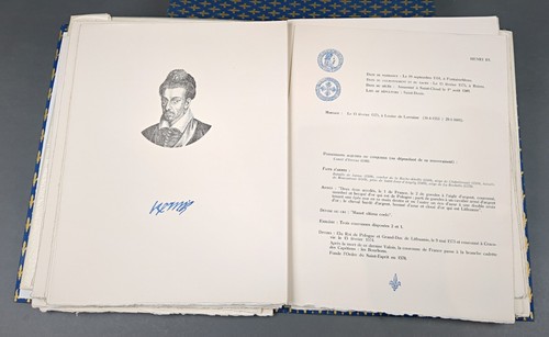 MONARCHIE - LIVRE D'OR DES ROIS DE FRANCE 1965 R. BORRICAND - EX. NUMÉROTÉ - Photo 5/8