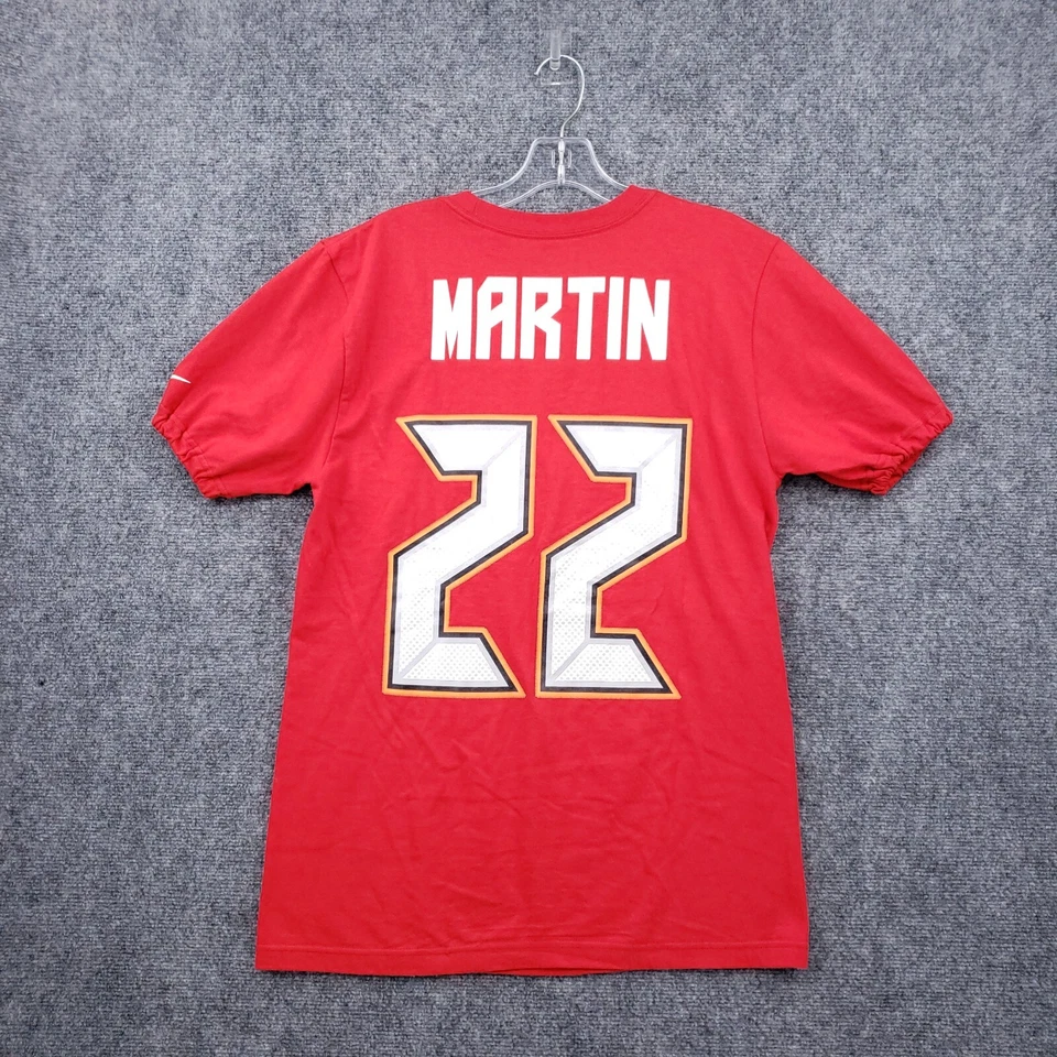 Camiseta Tampa Bay Buccaneers Hombres S Pequeña Roja Nike #22 Doug Martin NFL Fútbol Foto 2 de 4